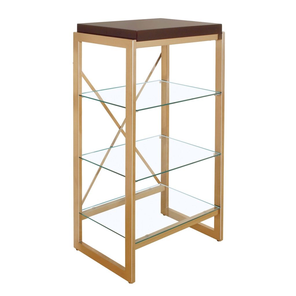 Gold Metal 3-Shelf Pier Cabinet L38597