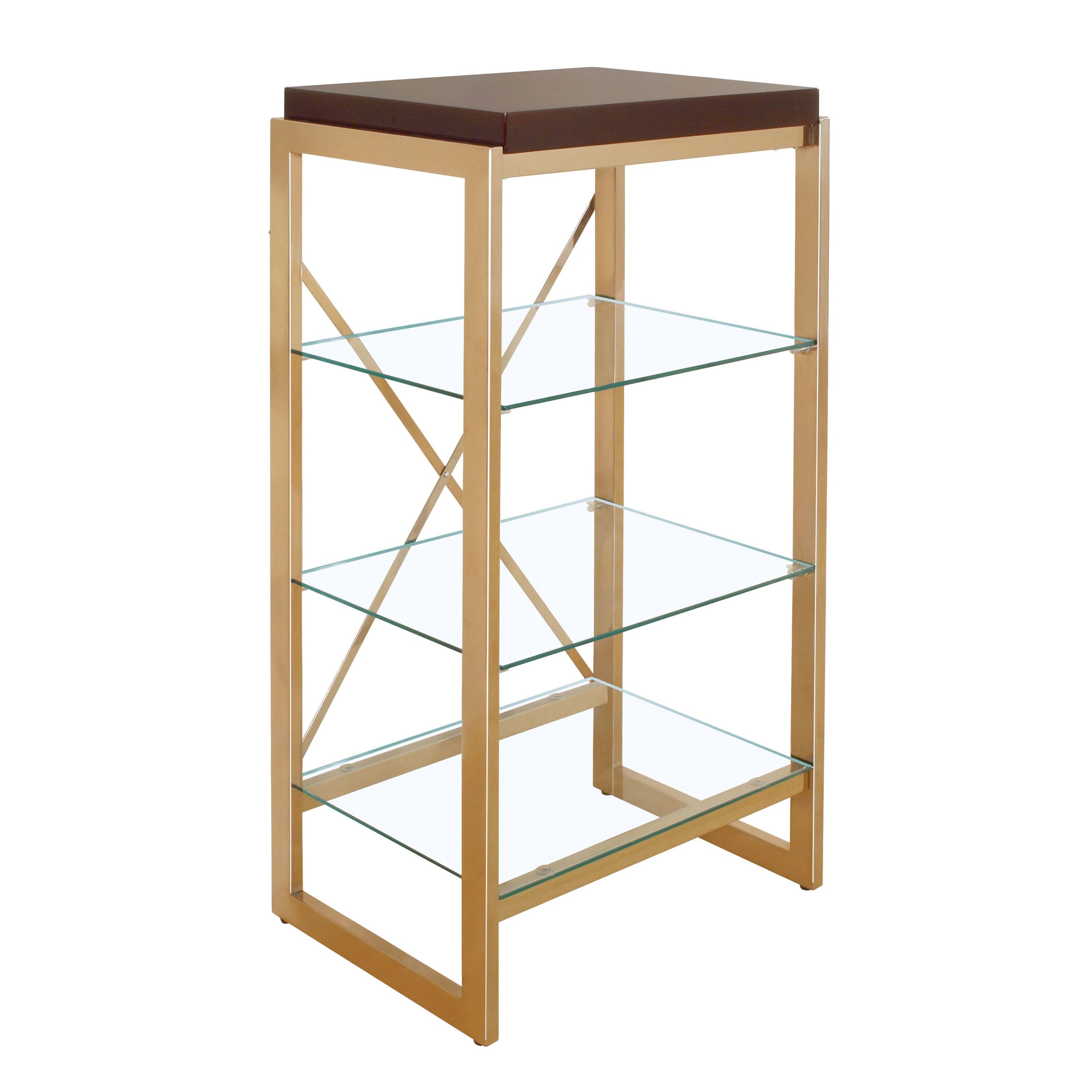 Gold Metal 3-Shelf Pier Cabinet L38597