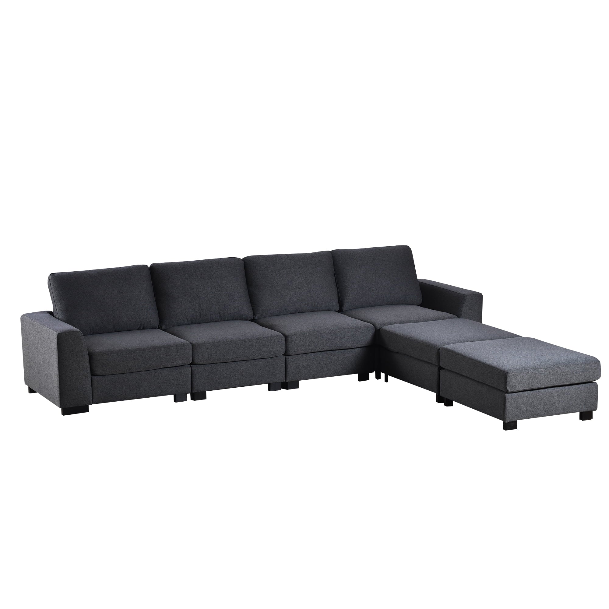 U Shaped Sofa with Removable Ottomans D54952