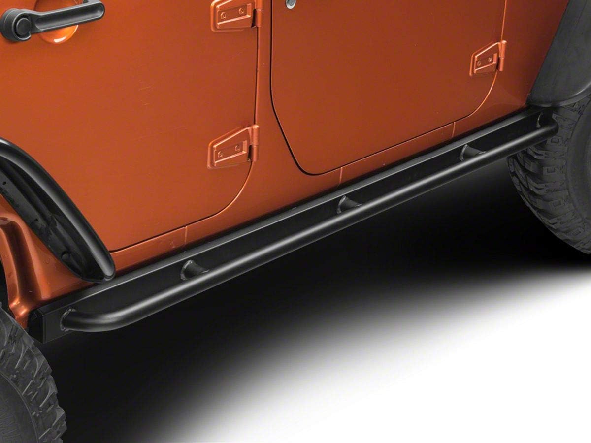 Textured Black Rubi Rails Compatible with 07-18 Jeep Wrangler JK 4-Door V7056