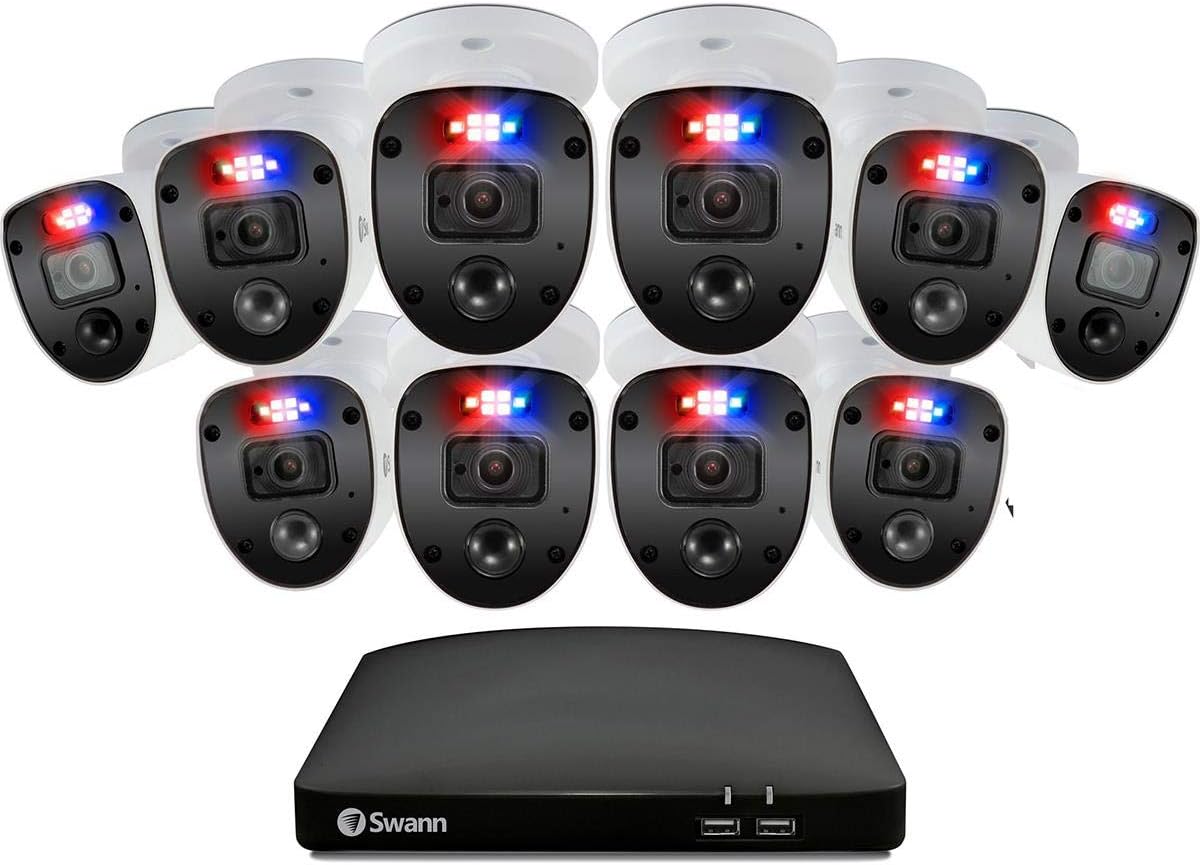 16-Channel Full HD 2TB Security System with 10x Cameras A574789