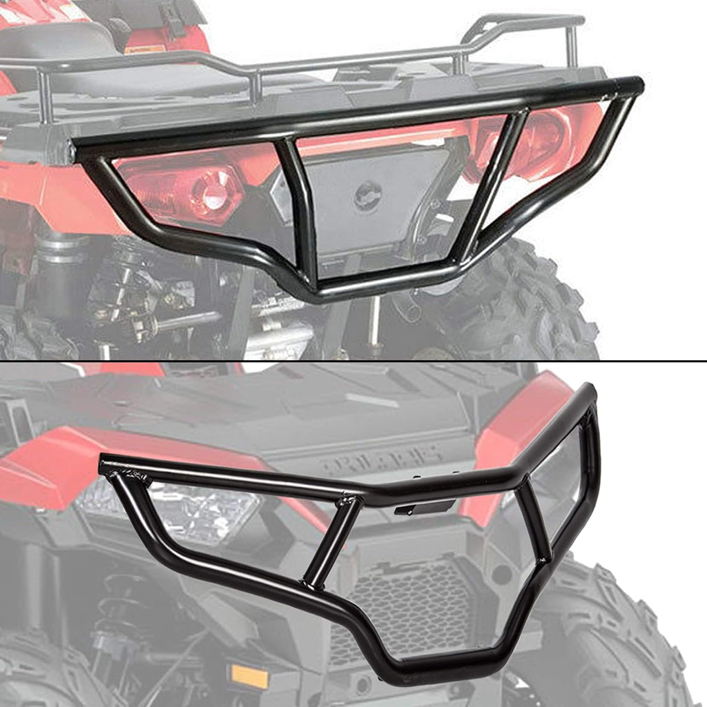 Black Steel Brush Guard Bumper 2Pcs V6033