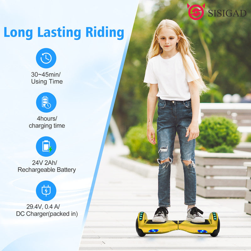6.5 inch LED Hoverboard Self Balancing Scooter D544
