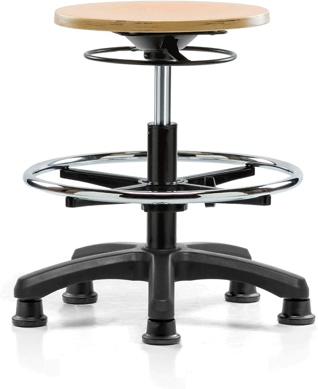 Wood Pneumatic Stool Q47396