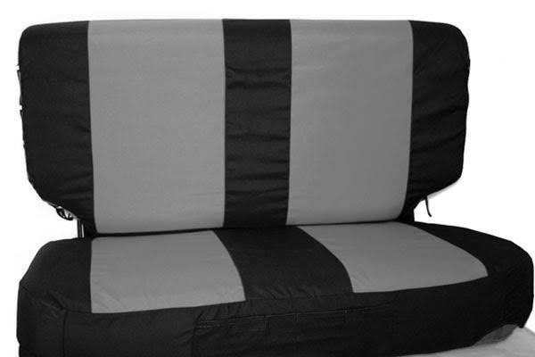 Black/Gray Polycanvas Seat Cover for Jeep Wrangler Y8501