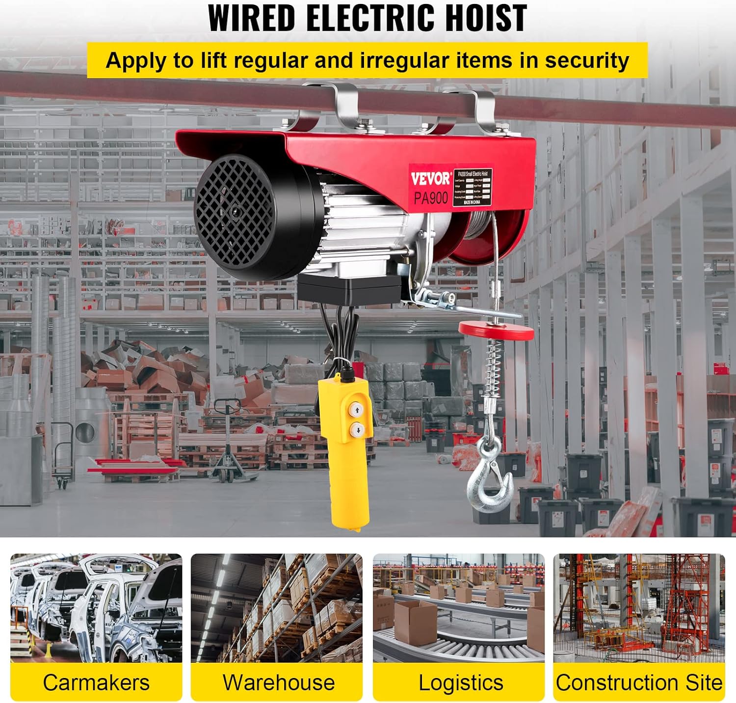 2000 lb Electric Hoist with Remote Control M5442