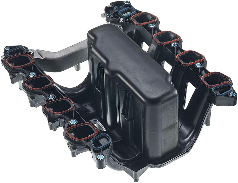 Upper Intake Manifold with Thermostat and Gaskets Compatible with Ford E250 E350 E450 2000-2014 Expedition Excursion (V8 5.4L Only) N8829