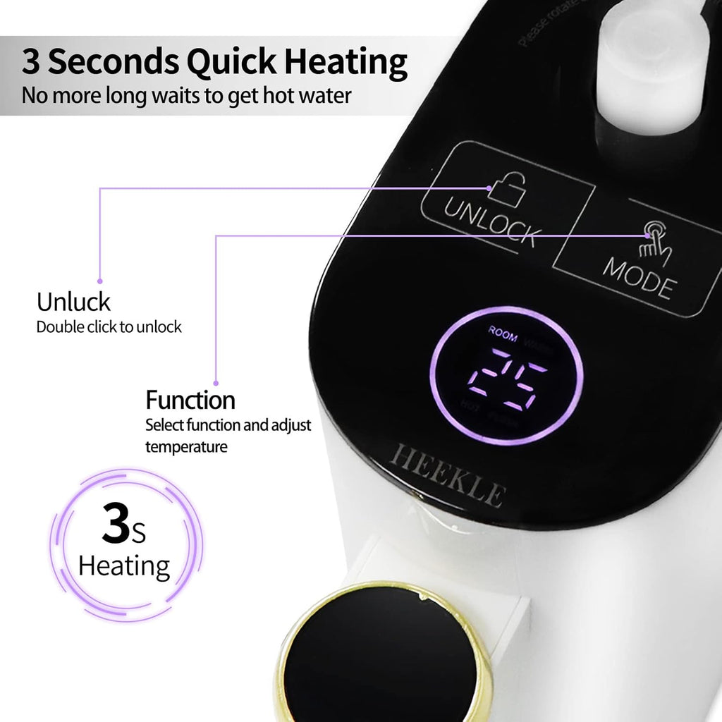 3s Instant Hot Water Dispenser Countertop with Touch Screen and Child Safety Lock O351110