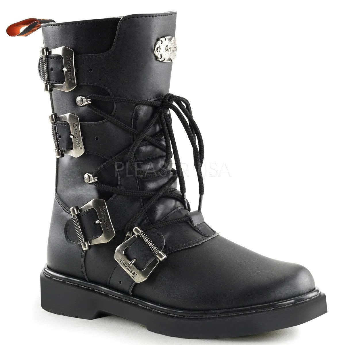 Black Leather Reaper 30 Shoes U96258