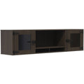 Wall-Mounted Hutch with Glass Doors A9240