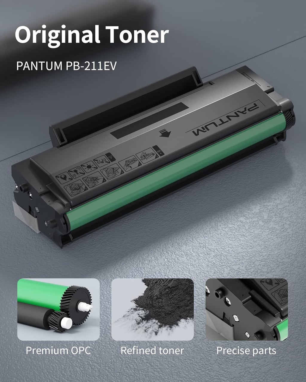 Toner Cartridge for Pantum P2502W, M6552NW, M6602NW Printer, 1,600 Page H100