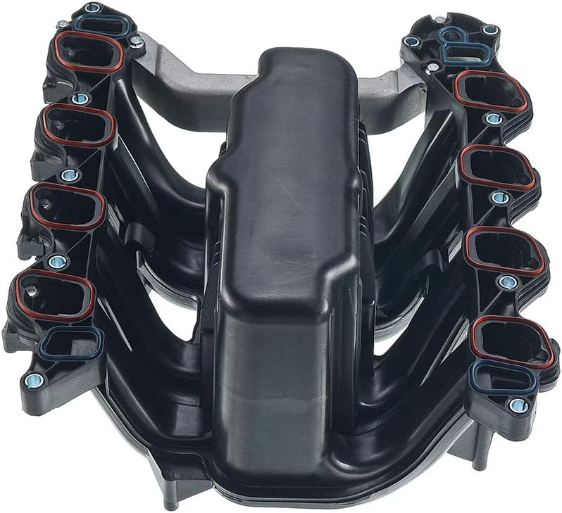 Upper Intake Manifold with Thermostat and Gaskets Compatible with Ford E250 E350 E450 2000-2014 Expedition Excursion (V8 5.4L Only) N8829