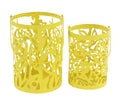Yellow Candle Lanterns Set of 2 Z777