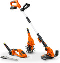 3 in 1 Tiller Weed Wacker Hedge Trimmer Garden Shear Cordless Battery 20V 2Ah Lightweight K322666