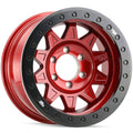 Crimson Candy Red with Black Ring Roadkill Wheel X3309