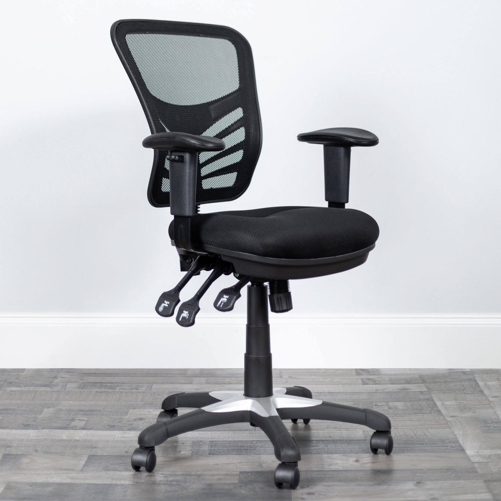 Black Mid-Back Mesh Office Chair T331