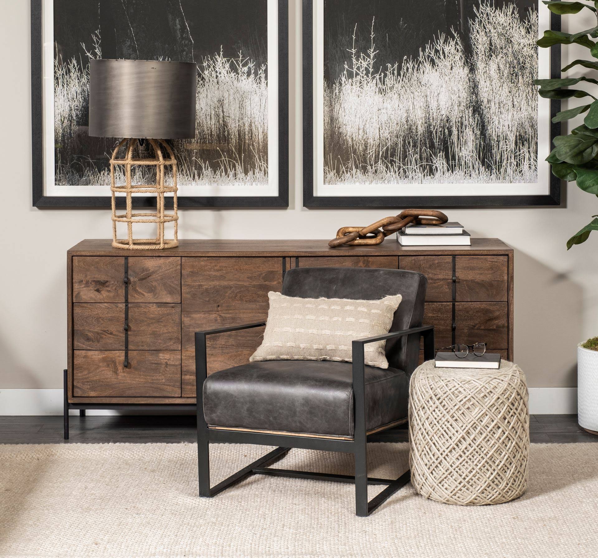 Oatmeal Pouf P364725