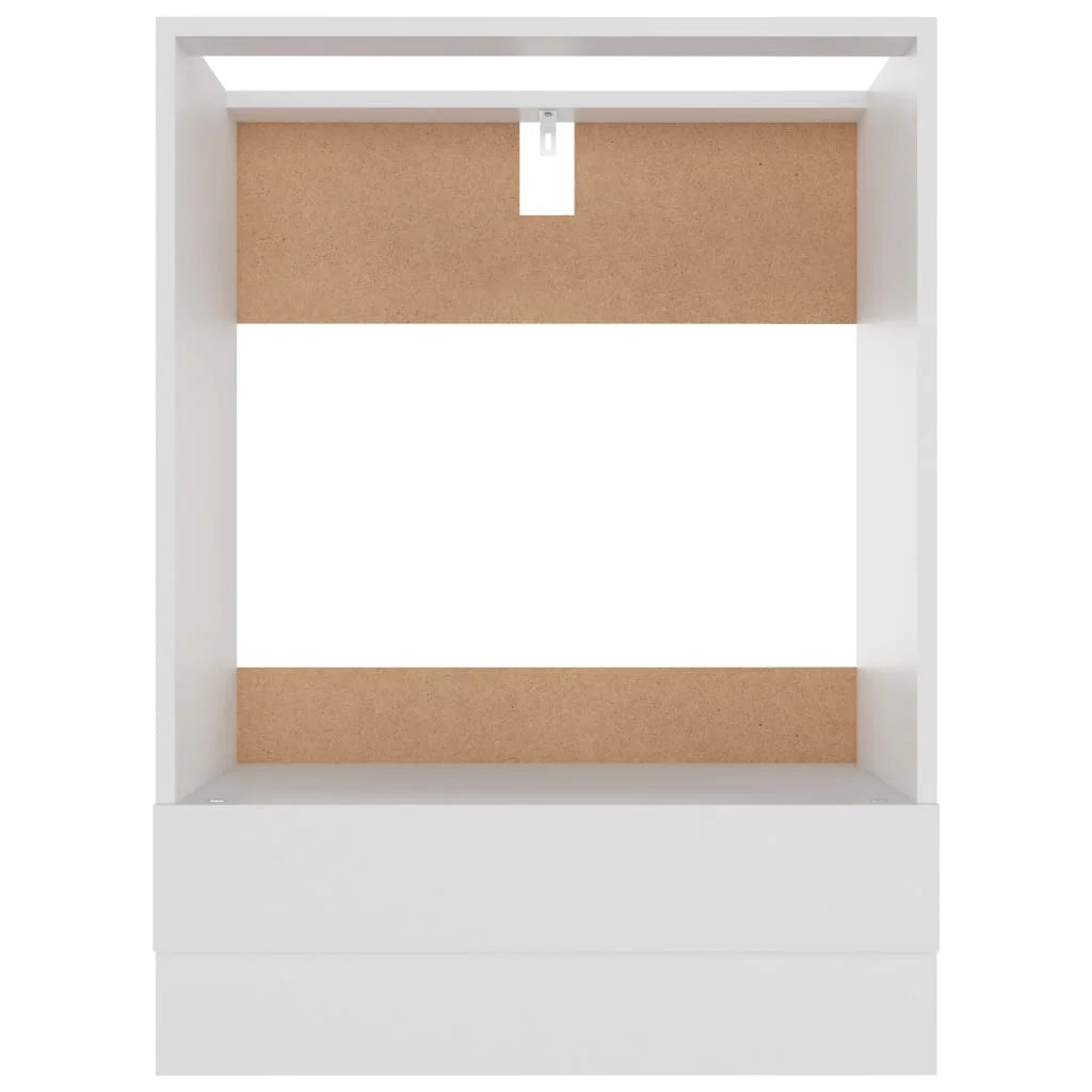 White Oven Cabinet Engineered Wood X8146