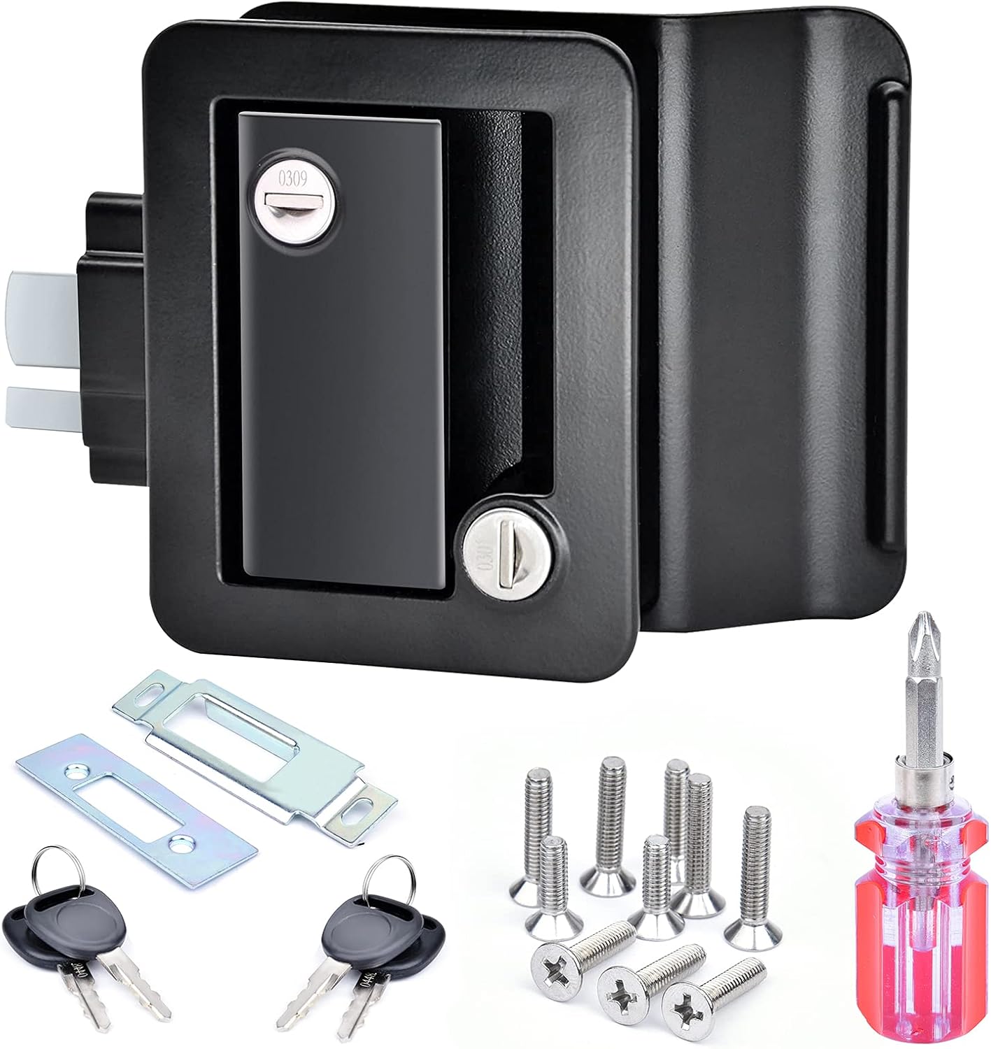 2-Pack RV Door Locks with Paddle Deadbolt E3398