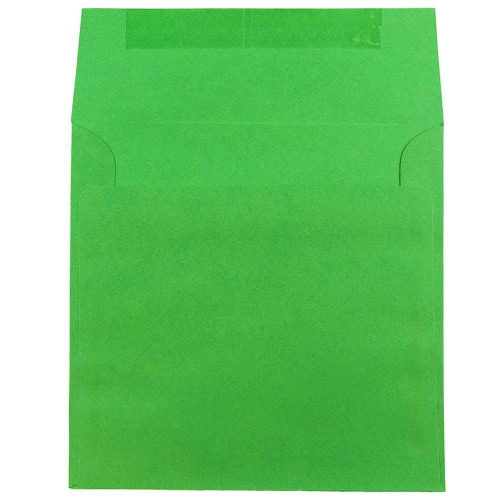 Brite Hue Christmas Green Square Invitation Envelope, 250/Pack T7649