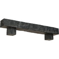 Aged Ash Faux Wood Fireplace Mantel Kit with Corbels S892