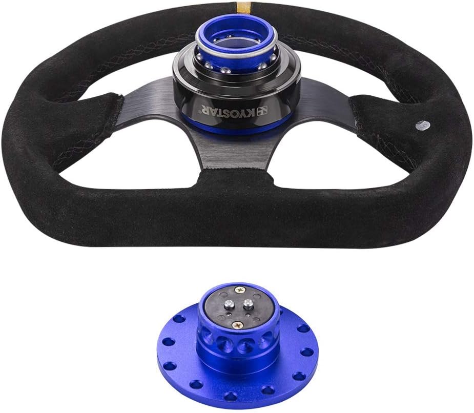 Gold Carbon Fiber Steering Wheel Quick Release Hub Adapter Kit X674923